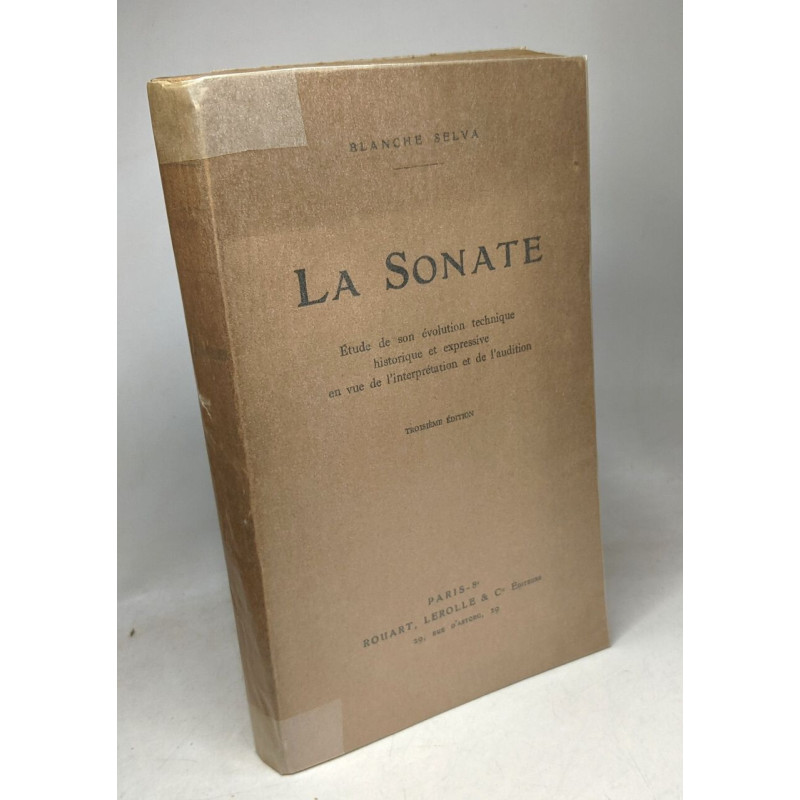 La Sonate Étude De Son Évolution Technique Historique et...