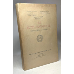 Les édits d'Auguste découverts à Cyrène