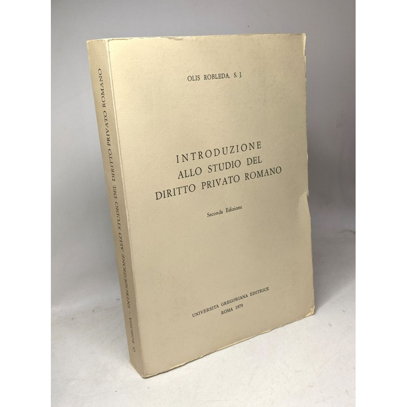 Introduzione Allo Studio Diritto Privato Romano