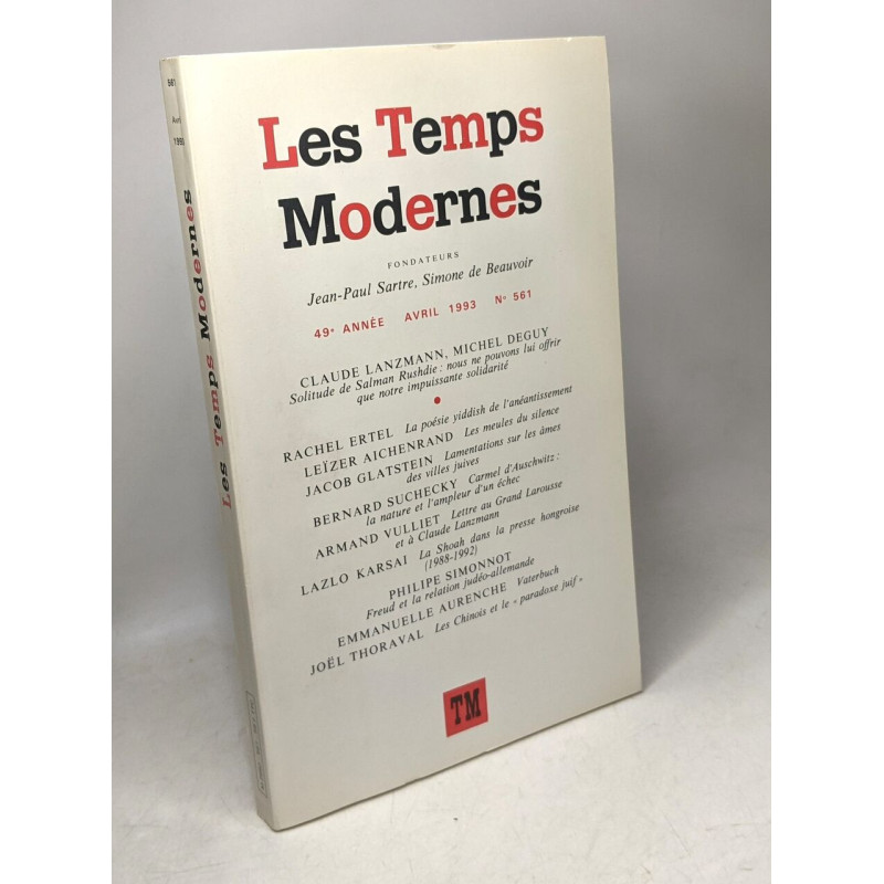 Les temps modernes 561 (avril 1993)