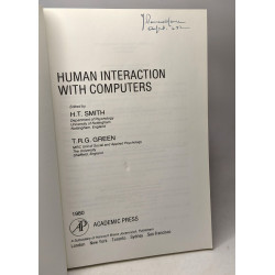 Human Interaction With Computers