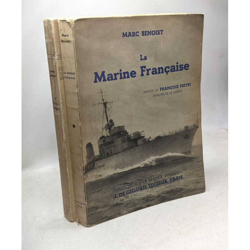 La marine française + Les marines étrangères --- 2 livres