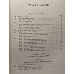 Machines à calculer électroniques arithmétiques et analogiques
