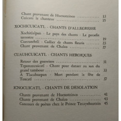 Chants lyriques des aztèques