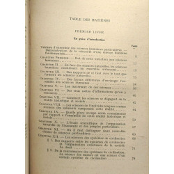 Introduction à l'étude des sciences humaines. (Einleitung in die...