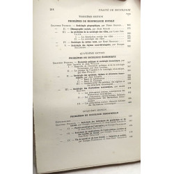 Traité de sociologie. Tome premier. Introduction. Sociologie...