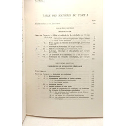 Traité de sociologie. Tome premier. Introduction. Sociologie...