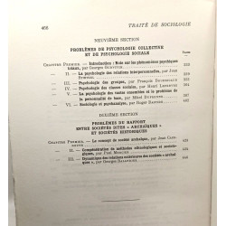 Traité de sociologie. Tome premier. Introduction. Sociologie...
