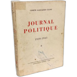 Journal politique 1939-1943 --- TOME UN et DEUX