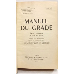 Manuel Du Grade. Partie commune à toutes les armes