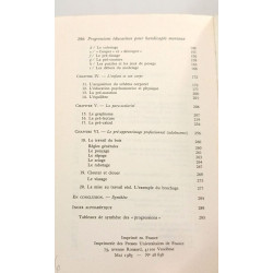 Progressions éducatives handicapés