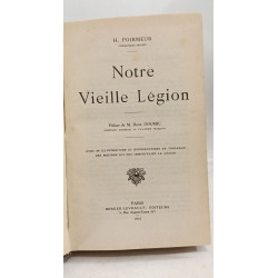 Notre vieille légion - préface de M. René Doumic