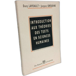 Introduction aux théories des tests en sciences humaines