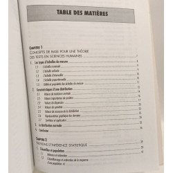 Introduction aux théories des tests en sciences humaines