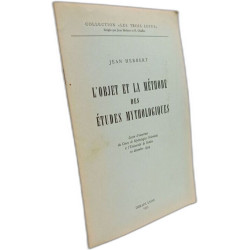 L'objet et la méthode des études mythologiques Leçon d'ouverture...
