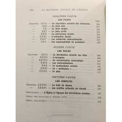 La doctrine sociale de l'église