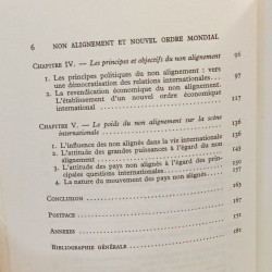 Non alignement et nouvel ordre mondial