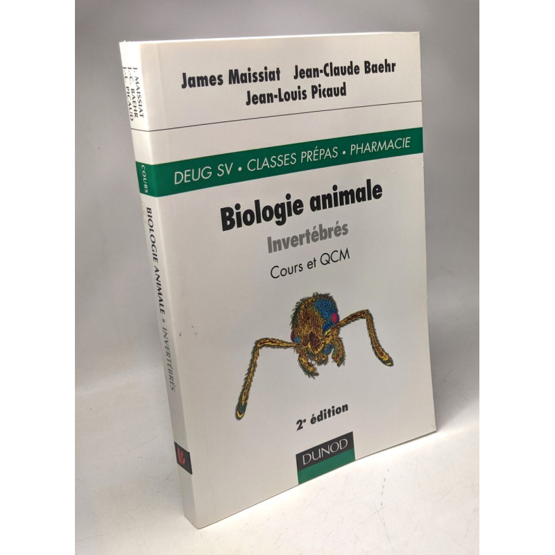 Biologie animale des invertébrés : Cours et QCM - 2e édition