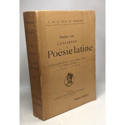 Études sur l'Ancienne poésie latine --- Livius Andronicus le...