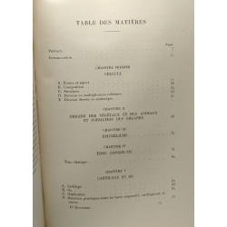 Éléments d'Histologie - structure et évolution de la matière vivante
