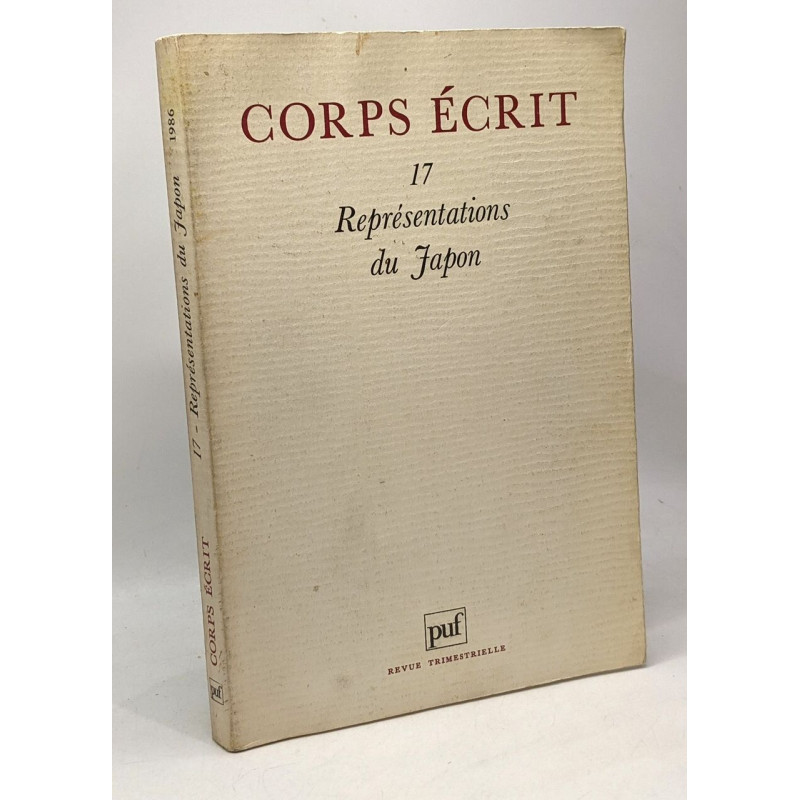Corps écrit - 17 représentations du Japon