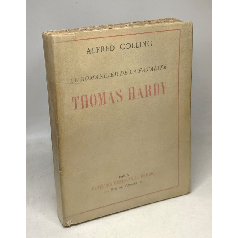 Thomas hardy - le romancier de la fatalité