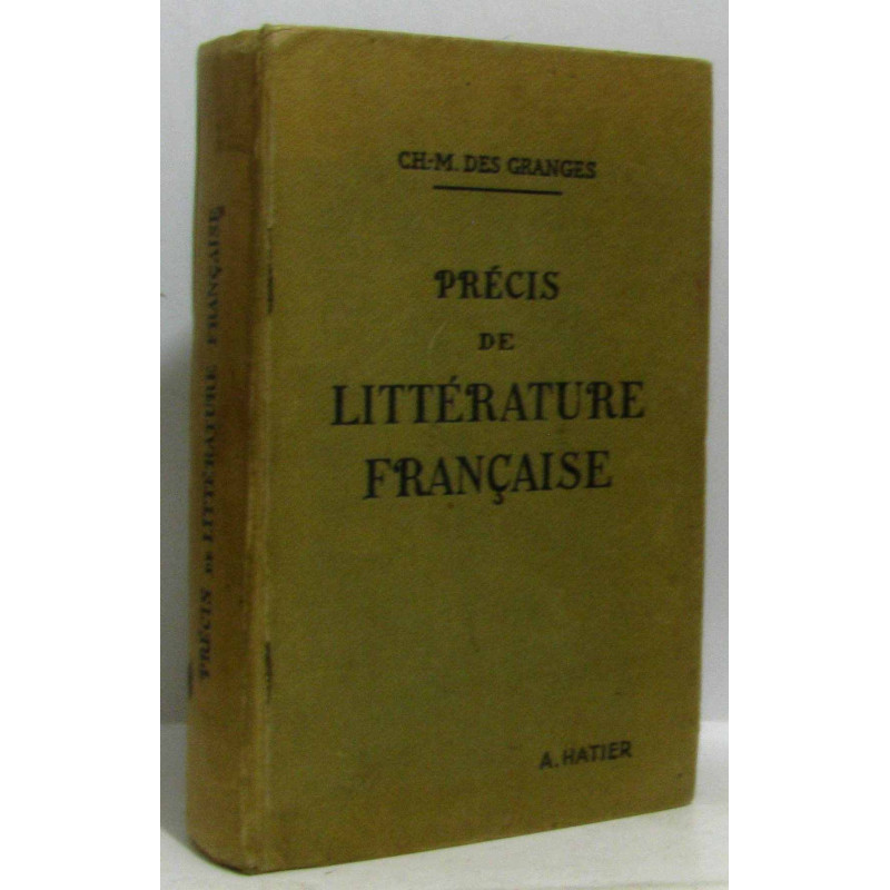 Précis de littérature française