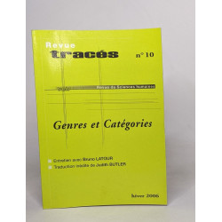 Revue tracés n°10 - genres et catégories / entretien avec Bruno Latour