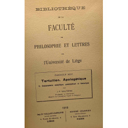 Bibliothèque de la faculté de philosophie et lettres de...