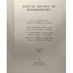 Annual review of biochemistry - VOLUME 36 Part I