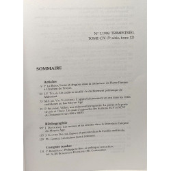 Le Moyen-Age - revue d'histoire et de philologie - N°1 1998...