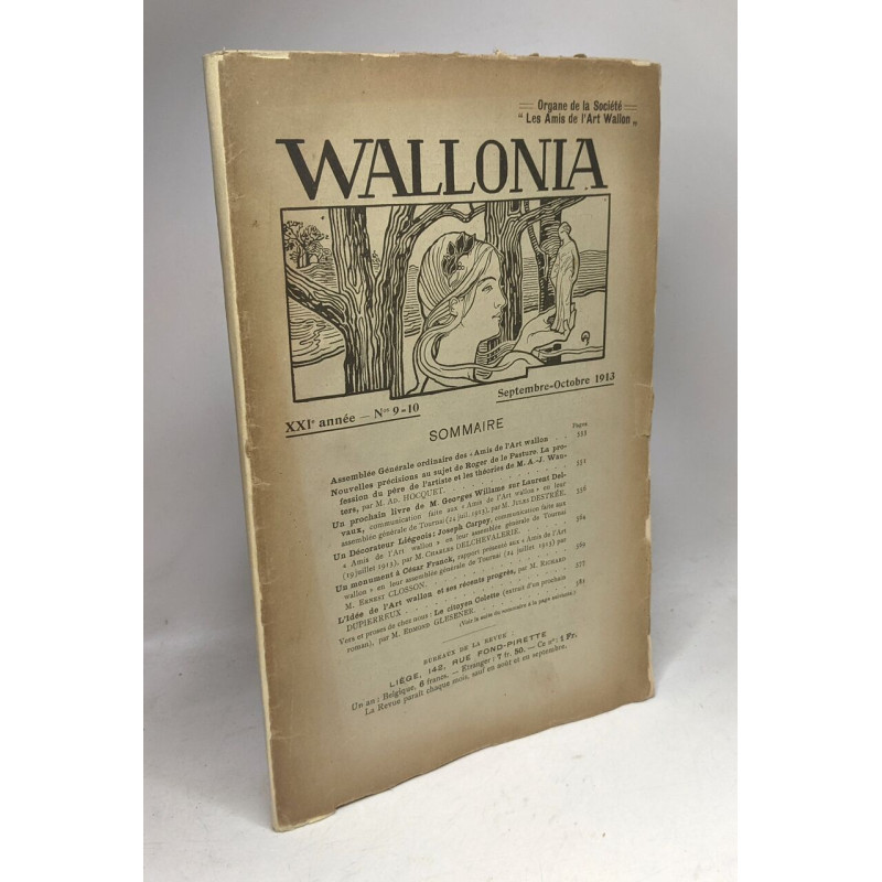 Wallonia - XXIe année n°9-10 Septembre-Octobre 1913