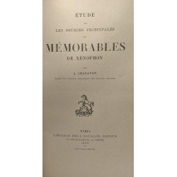 Étude sur les sources principales des mémorables de Xénophon -...