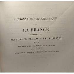 Dictionnaire topographique du département de la Sarthe comprenant...