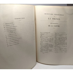 Dictionnaire topographique du département de la Sarthe comprenant...
