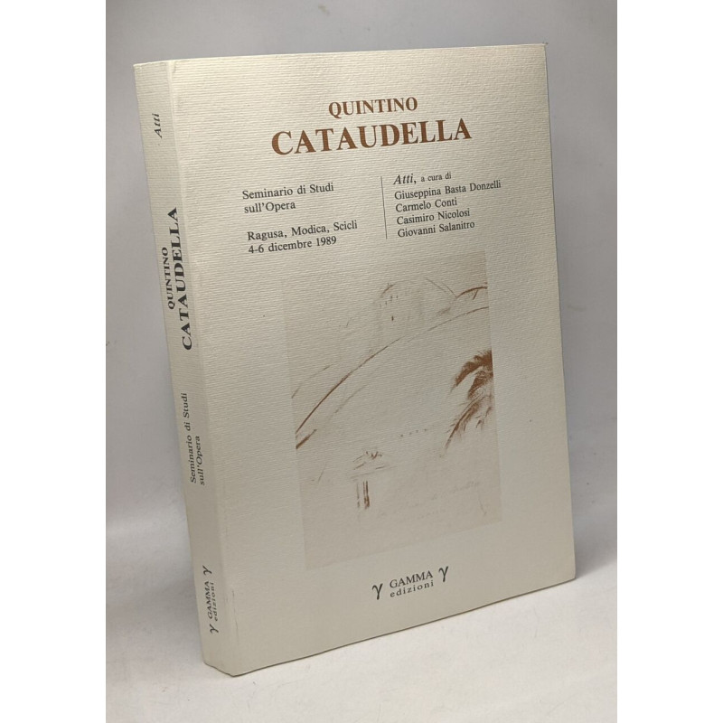 Quintino Cataudella - seminario di Studi sull'Opera - Ragusa...