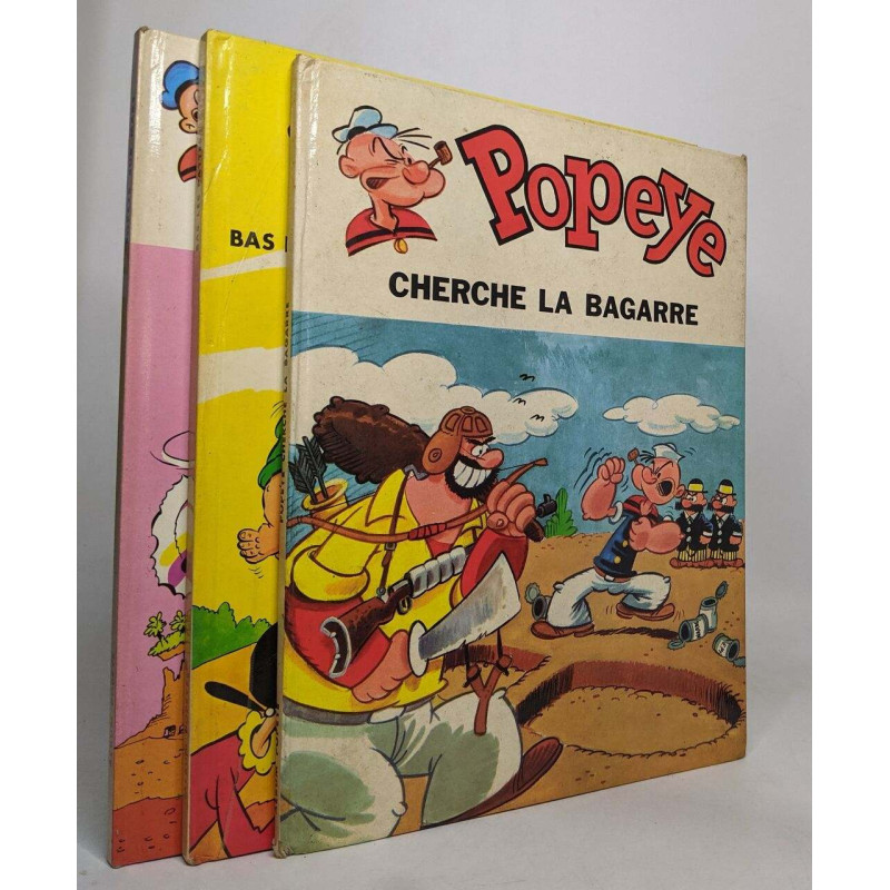 Lot de 3 Bds "les aventures de Popeye": Popeye cherche la bagarre...