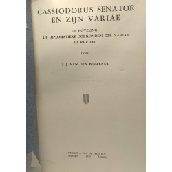 Cassiodorus senator en zijn variae - de hoveling di diplomatieke...