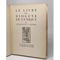 Le livre de Diogène le Cynique. Illustré de cent vingt gravures...