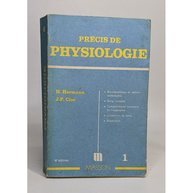 Précis de physiologie T1