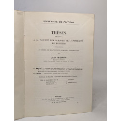 Thèses présentées à la faculté des sciences de l'université de...