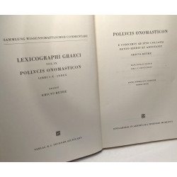 Pollucis Onomasticon Libri I-V - e codicibus ab ipso collatis...