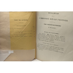 Bulletin de la commission royale d'Histoire TOME 74 IIe Bulletin
