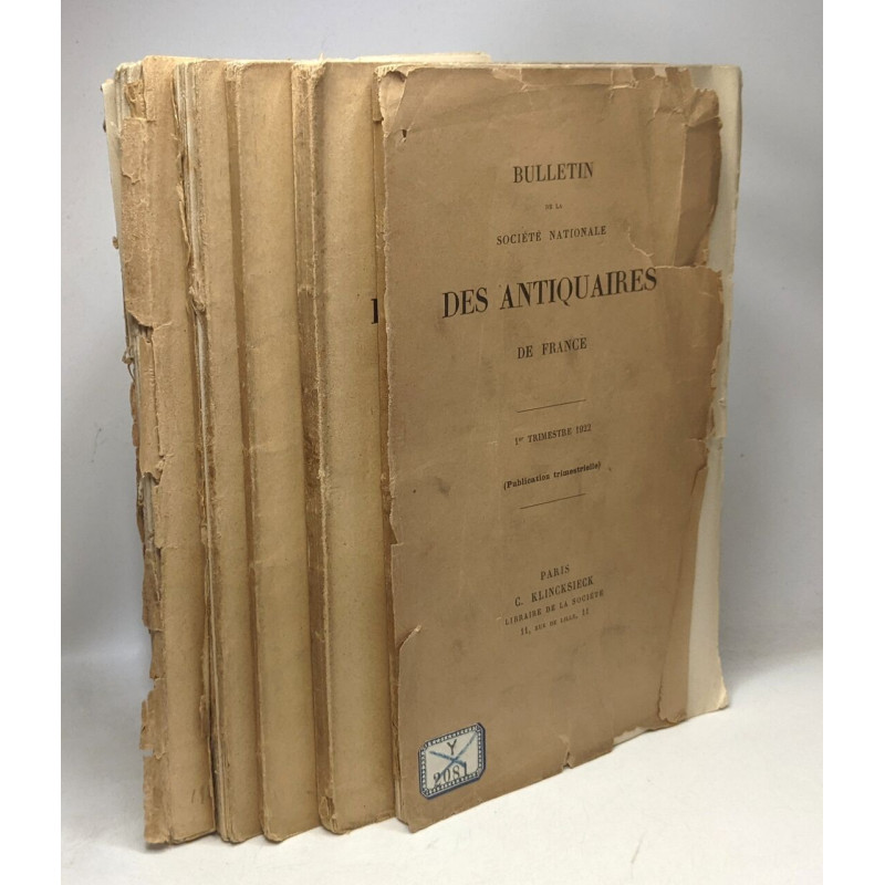 Bulletin de la société nationale des antiquaires de France - 6...