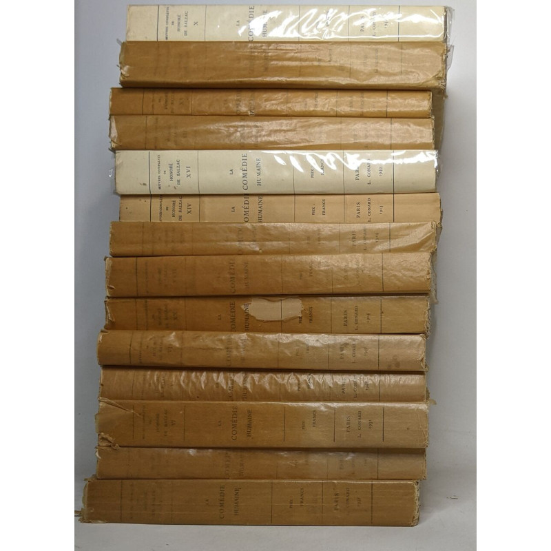 Lot de 40 "oeuvres complètes de Honoré de Balzac": La comédie...