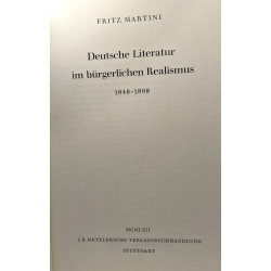 Deutsche literatur im bürgerlichen realismus 1848-1898