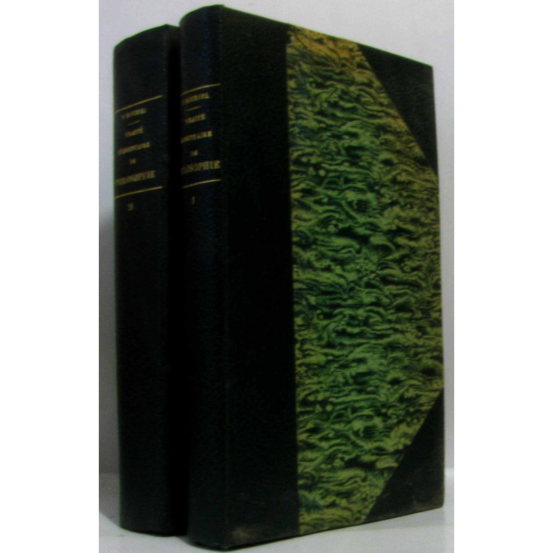 Traité élémentaire de philosophie - 2 volumes: Tome premier:...