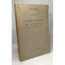 L'empêchement de "parenté" en droit coutumier africain - museum...