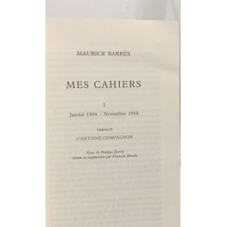 Mes cahiers 1: janvier 1896-novembre 1904