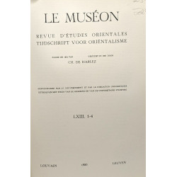 Le Muséon - revue d'études orientales tijschrift voor orientalisme...